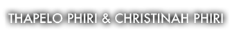 Thapelo Phiri & Christinah Phiri 